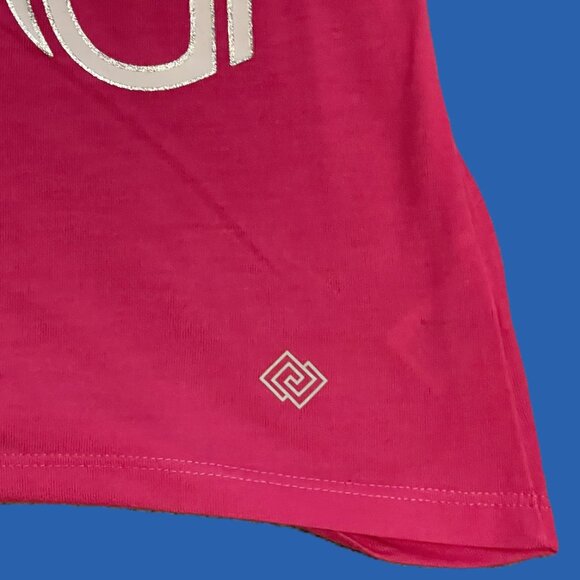 ZELOS WOMENS TANK TOP Small PINK Always Dream Big GRAPHIC  1152AT - Picture 5 of 9